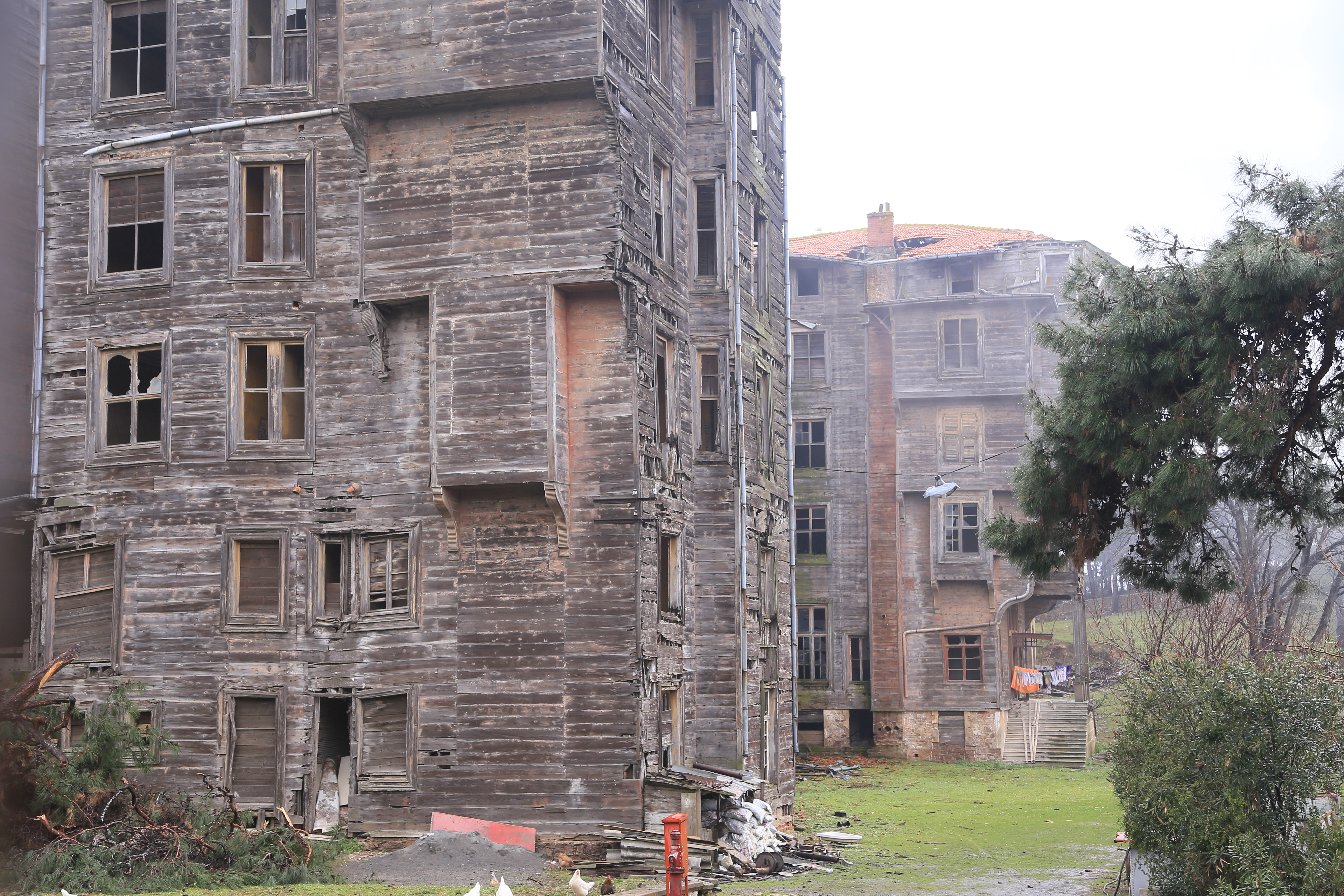 Historic Prinkipo Greek Orphanage timber facade