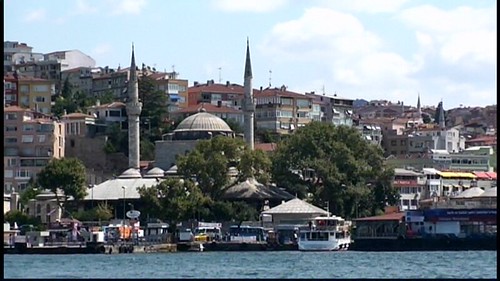 Traditional passenger ferry sailing to Büyükada across the Marmara Sea